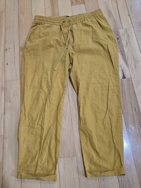 Linen-Cotton J. Crew Drawstring Pants